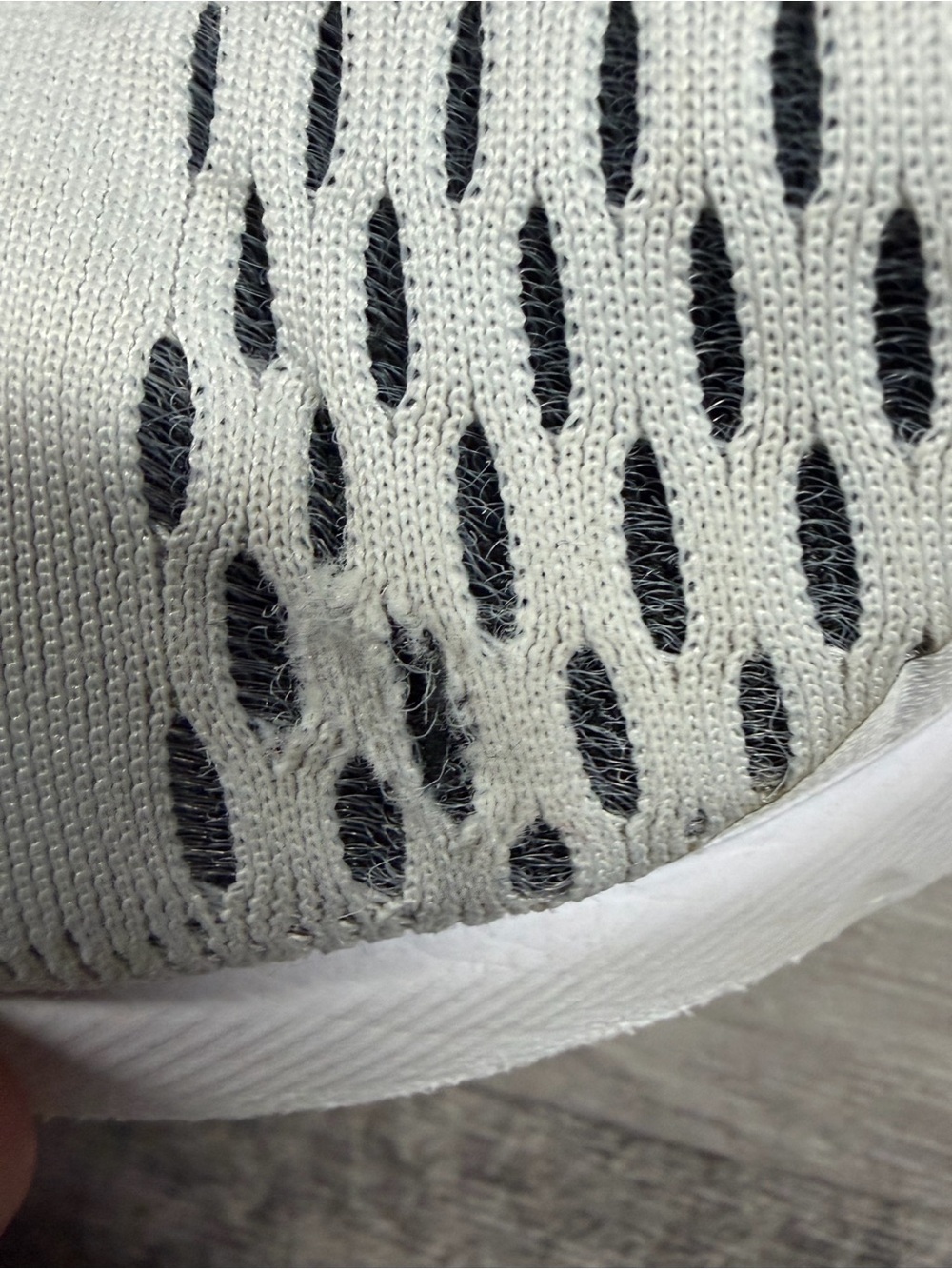 Nike Women's White/Black Air Max 270 React-Style Sneakers - Picture 6 of 7